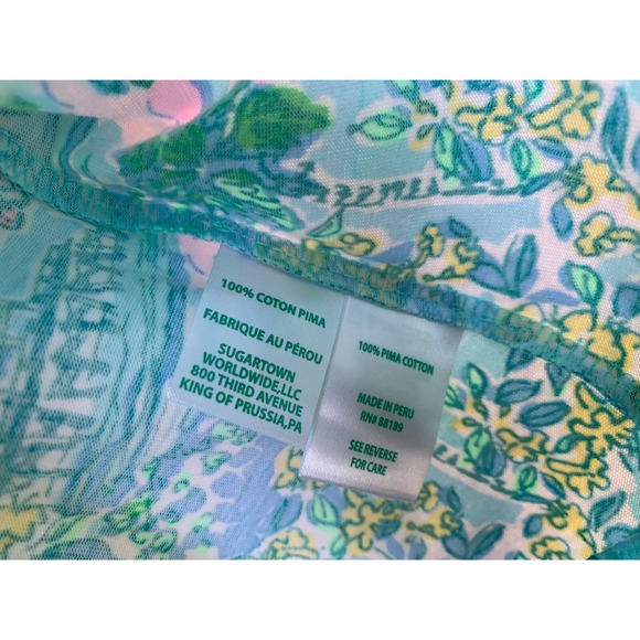 Lilly Pulitzer Kristen Dress Medium Blue Lilly Loves South Carolina Sleeveless - Picture 12 of 12